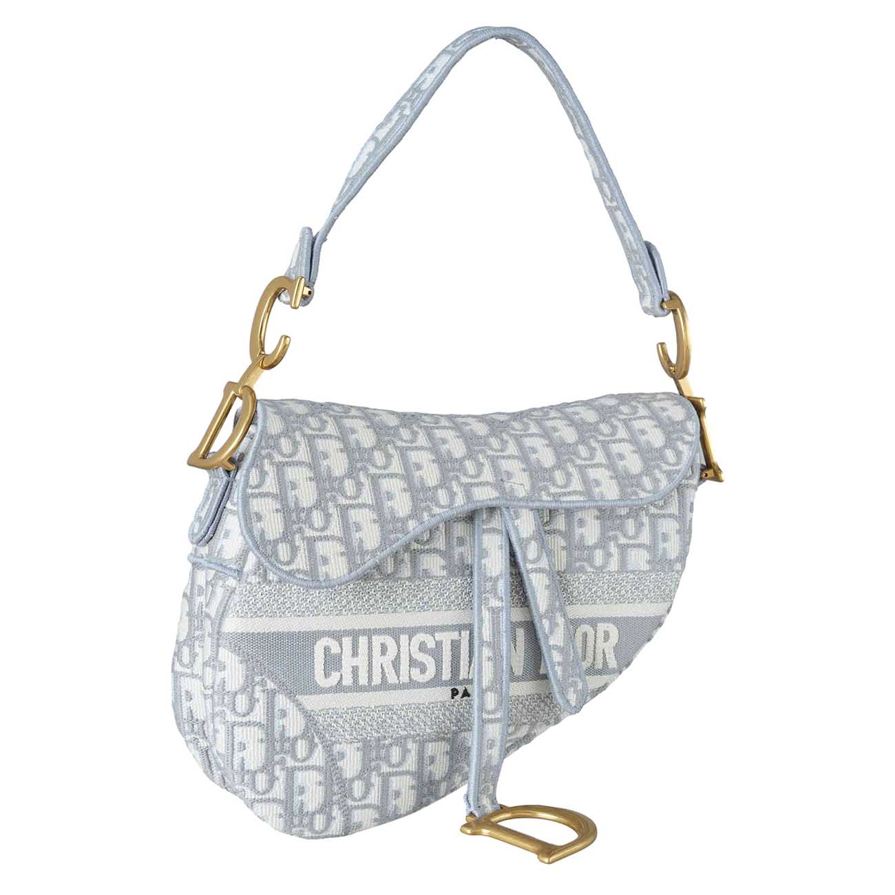 CHRISTIAN DIOR(USED)크리스찬디올 오블리크 새들백 미듐 & 스트랩